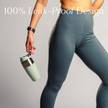 Promixx Pursuit Stainless Steel Shaker Bottle - 950ml Lightweight Metal Protein Mixer with Snap-Fit Agitator for Smooth Shakes - Leak-Proof Odor-Resi
