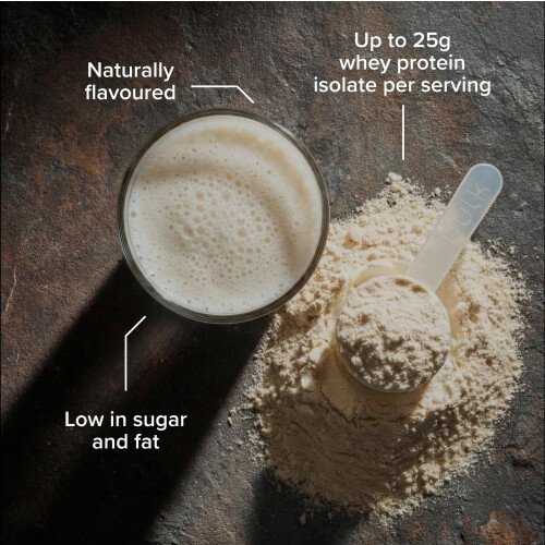 Bulk Natural Pure Whey Protein Isolate, Sweetened With Stevia, Vanilla, 1 kg 1