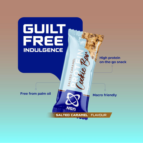 USN USN Trust Cookie Bar, Salted Caramel Protein Cookie: High Protein 2