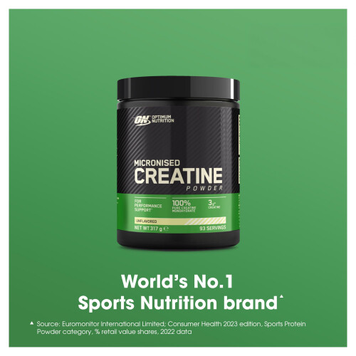 Optimum Nutrition Optimum Nutrition Micronised Creatine Monohydrate Powder, Creatine, Unflavoured, 1