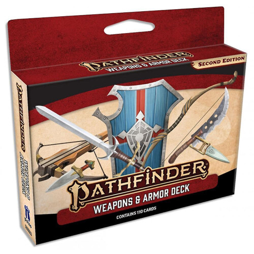 Pathfinder Second Edition Roleplaying Game Weapons and Armor Deck Card Game