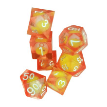 7x D20 D12 D10 D8 D6 D4 Dice Set Party Favors Resin Polyhedral Dices