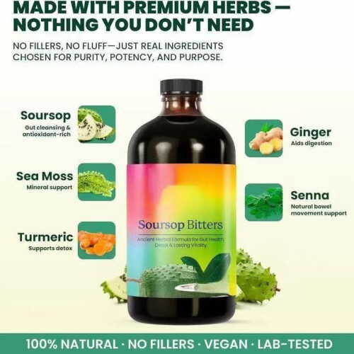 Focus on Soursop Bitters - Internal Cleansing, Supporting Digestive 2