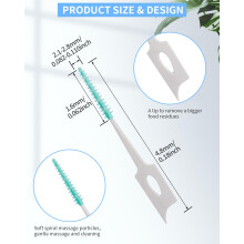 YEERSUO 70 PCS Interdental Brushes, 50 PCS Dental Brushes Flossing Head for Oral Tooth Cleaning, with 20 PCS Tooth Picks Dental Floss Brushes for Bra