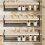 1 Pack Expandable Shoe Rack Under Cabinet Telescopic Shelf Adjustable Hanging Shoe Rack Organizer 2