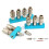 2/3/4 Ways EU Type Pneumatic Manifold Splitter Coupler Quick Fitting Air Gas Pump Compressor Connector 2 Ways 3