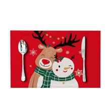(6) Merry Christmas! Heat-resistant placemats, dish cushions, and party decorations.