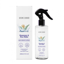 (200ml) Nature x Science Rosemary Water with Rice Water Shampoo, Nourishing Strengthening, Oil Control Volumizing, Hair Repair, for All Hair Types