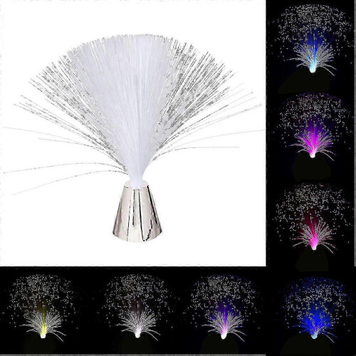Battery-operated night light featuring fiber optic lamp technology 1