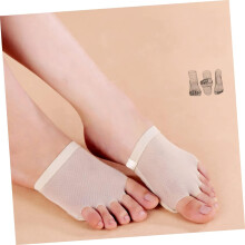 1 par de zapatillas de ballet de media suela, almohadillas para los dedos del pie, suelas de bailarina, ropa interior para el vientre