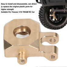 2024-2PCS RC Brass Steering Cup Golden Brass Steering Blocks Knuckle Upgrade Parts for Traxxas 1/18 TRX4M RC Car