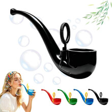 (Blue) Portable Creative Soap Bubble Pipe, Novelty Hot Trendy Soap Bubble Pipe, Fun Bubble Blowing Magic, Kids Adults Family Toy