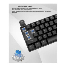 Office Accessories Gaming Keyboard Black Cyan Axis
