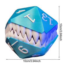 Mimic Dice Tower 3D Printed Long Tongue Demon Plastic Dice Storage Box Holder Desktop Decoration