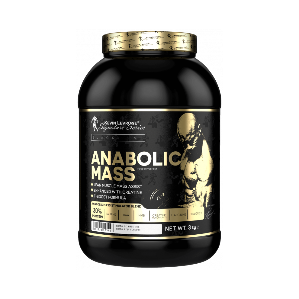 LEVRONE Anabolic Mass Gainer 3kg Vanilla 30g Protein 30 Servings Bulk Shake - Vanilla - UK Stock Fast Delivery