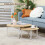 Homcom Mesitas de Café Bicolor 65 x 65 x 32 cm 4