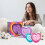 (Pink) Heart Squishy Toy Slow Rising Stress Relief Soft Hand Feeling Creative Portable Decompression Gift 2