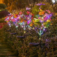 (C, 2 PCS) 2026 NEW Solar Garden Light Outdoor Waterproof Decorative Solar Light LED Butterfly Solar Lights for Garden Yard Patio Lawn