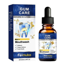 50ml Dental Care Mouthwash, Gum Care Drops Mouthwash Mint + Whitening