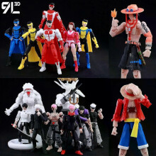 (Gojo Grey Pants) 9l3d Printed Anime Kaisen Characters Lucky13 Dummy Action Figures Multi-jointed T13 Mannequin Toys