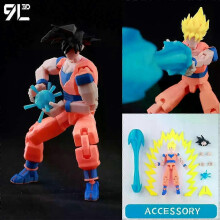(Goku Ultra Instinct) 9l3d Printed Anime Kaisen Characters Lucky13 Dummy Action Figures Multi-jointed T13 Mannequin Toys
