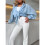 Women'S Solid Collared Long Sleeve Loose Fit Button Down Shirt Light  S 6