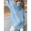 Women'S Solid Collared Long Sleeve Loose Fit Button Down Shirt Light  S 8