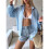 Women'S Solid Collared Long Sleeve Loose Fit Button Down Shirt Light  S 9
