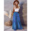 Women'S Boho Printed High Waist Tiered Maxi Skirt Deep  S 4