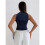 Women V-Neck Sleeveless Casual Basic Tank Top Dark  XS 4
