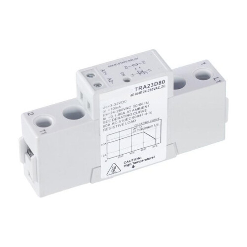 80A for  Semiconductor Solid State Relay 24VDC Input Output 42-480VAC Voltage SSR Relay Module & Board for  AC
