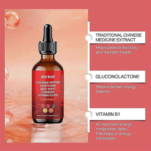 (2PCS) 1-5X Cayenne Pepper Drops, Aeluro Cayenne Pepper Liquid Drops, Containing Hawthorn Beetroot_li_nbui