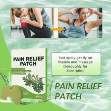 (10pcs) 100 Pain Relief Patches - Effective for Joint, Lumbar, Cervical, Knee & Leg Muscle Discomfort - Mugwort Health Patches