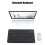 Keyboard Portable Keyboard for Tablet PC Tablet Gaming Accessories Black 7