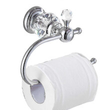 Messing toiletpapierhouder voor moderne badkamers, gepolijste chroomafwerking