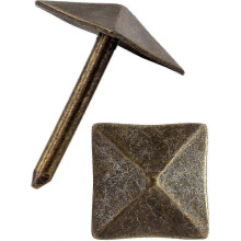 Decorative nails for furniture in aged bronze brass - Pack of 40