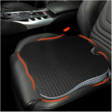 Cojín ergonómico en forma de cuña para asiento de coche con espuma viscoelástica.