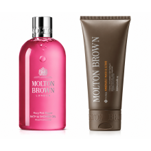Molton Brown Pink Pepper Bath & Shower 300ml & Ambrusca Bath & Scrub Set 200ml