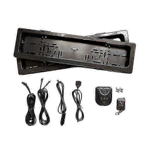 Remote roller shutter for car license plate hide & protection EU