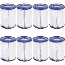 Filtres de piscine pour cartouches Bestway II - lot de 8 cartouches de rechange