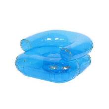 Inflatable sofa for kids play, portable PVC water seat in blue, 1-pack