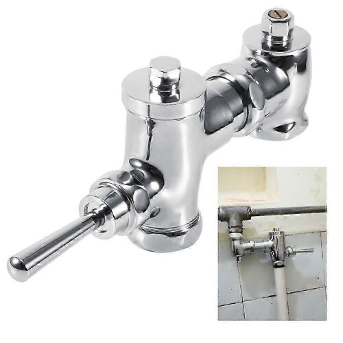 Retractable urinal flush valve for G1in, hand pressing type, 32mm pipe fitting