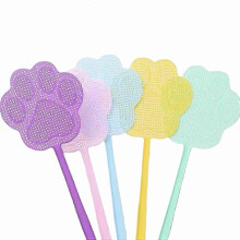 Ensemble de 5 tapettes à mouches en forme de pattes de chien pour la lutte contre les insectes à l'intérieur et à l'extérieur - Plastique durable