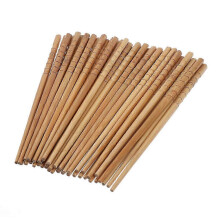 Palillos de bambú reutilizables para la cocina japonesa - 20 pares de palillos de madera