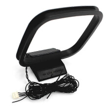 FM AM loop antenna for stereo receiver with 3-pin mini connector