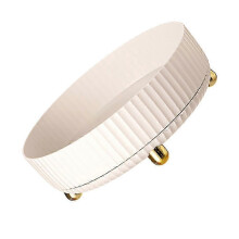 Étagère à épices rotative pour cuisine, organisateur à 360 degrés, blanc classique