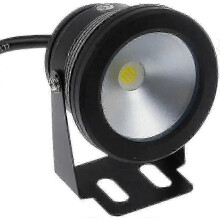 Projecteur LED étanche IP68 noir pour piscine, 10 W, 12 V