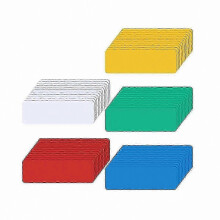 Magnetic dry erase labels for organizers - 60 waterproof tags
