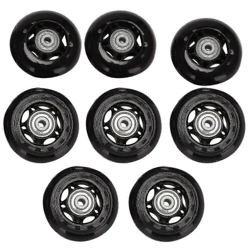 Inline skate wheels set 8 pack for indoor outdoor use