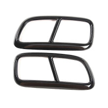 Black steel pipe cover for Volvo XC90 - Exhaust output trim